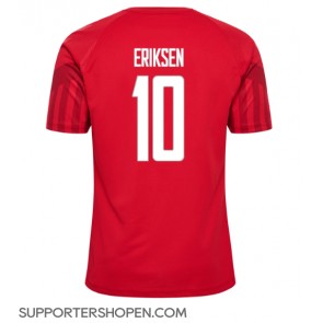 Danmark Christian Eriksen #10 Hemma Matchtröja VM 2022 Kortärmad